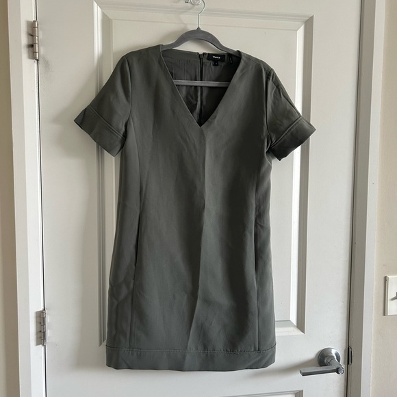 THEORY Green Dress Size 6 - Picture 6 of 8